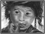 tibetanisches Kind